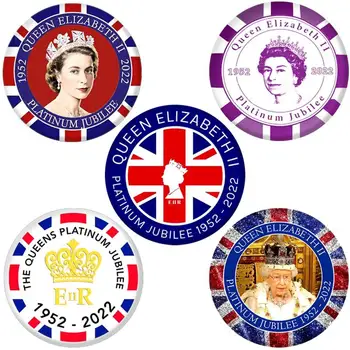 Karalienė Elizabeth II Atminimo Ženklelis Jos Didenybė Karalienė Elžbieta II Atmintį Jos Didenybė Elžbieta Atminimo Sagė Už
