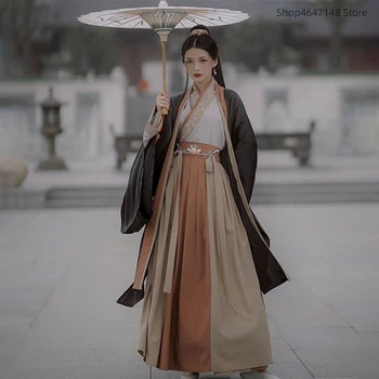 Kinų Suknelė Senovės WeiJin Hanfu Tradicinio Siuvinėjimo Tang Dinastijos Suknelės Stilius Liaudies Šokių Vyrų Cosplay Han Kostiumas