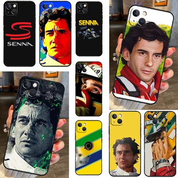 Lenktynių Ayrton Senna Atveju iPhone 14 15 Pro Max 12 13 Mini 11 15 Pro Max SE 2020 7 8 Plus X XS Max XR Telefono Dangtelį