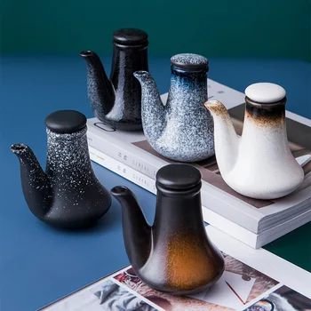 LingAo Keramikos aliejaus puodą Japonijos naftos puodą vidaus sojos padažas, actas puodą didelių naftos puodą sezamo aliejaus buteliukas