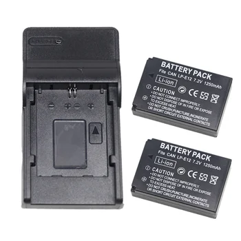 LP-E12 Fotoaparato Baterijos arba USB Kroviklis Skirtas Canon EOS 100D M M2 M10 M50 M100 M200 EOS Rebel SL1 PowerShot SX70 SS LC-E12