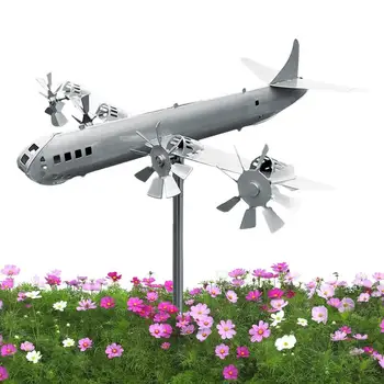 Lėktuvo Vėjo Suktukai Nerūdijančio Plieno B29 Superfortress vėjo malūnas Dekoratyvinės 3D Lauko Vėjo Skulptūra Daugiafunkcinis Sodas