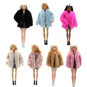 Lėlės drabužių Nauja 30cm 1/6 7colors komfortą medžiagos, kailiniai paltai Kasdien Dėvėti Aksesuarai, Drabužių Barbies lėlės