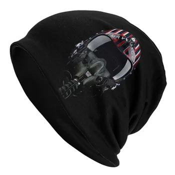 MAVERICK Šilta Megzta Kepurė Hip-Hop variklio Dangčio Skrybėlę Rudens Žiemos Lauko Beanies Skrybėlės Unisex Suaugusiųjų