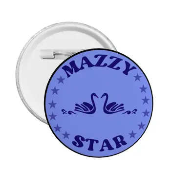 Mazzy Star Swan Pin Atgal Mygtukai Pritaikyti Muzikos, Roko Grupė Sagė Ženklelį už Skrybėlės Pinback Gimtadienio Dovana