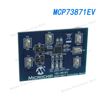 MCP73871EV Vertinimo taryba, MCP73871 nepriklausomų linijinis, ličio jonų baterija, kroviklis, sistemos galia kelyje