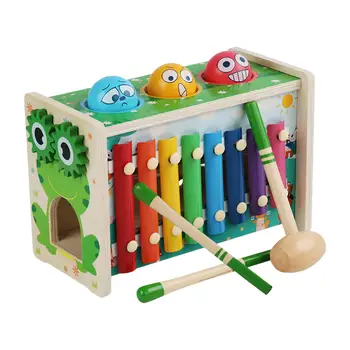 Mediniai Montessori Žaislai Kala Łomotanie Žaislas, skirtas 3 Metų amžiaus Vaikams