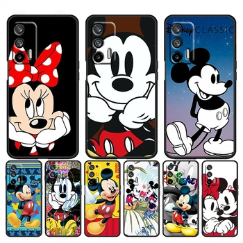 Mickey Disney KOLEGA Reno 9 8 7Z 6 5 4Z 2Z Lite Pro SE Neo 4G 5G Silikono Soft Black Telefono dėklas