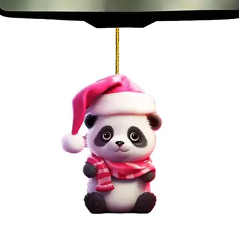 Mielas Kalėdų Anime Panda Pakabukas, Skirtas Moterims, Vyrams, Akrilo Mados Maišelį Pakabukas Priedai Kawaii Automobilių Reikmenys