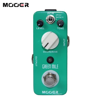 Mooer MOD1 Žalioji Mylia Mini Overdrive Gitaros Efektu Pedalas Micro Elektrinės Gitaros Pedalas Tiesa Apeiti Gitara, Dalys, Priedai