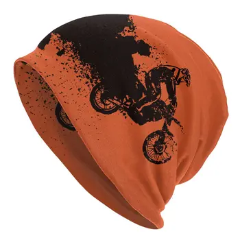 Motociklo Kietas Dangtis Skrybėlės Megzti Skrybėlę Hip-Hop Rudenį, Žiemą Gatvės Skullies Beanies Skrybėlės Vyrų ir Moterų Suaugusiųjų Šiltas Dvejopo naudojimo Kepurės