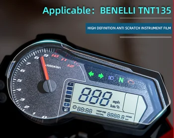 Motociklo spidometras TPU Nulio įrodymas apsauginės Plėvelės prietaisų Skydelio Ekrane Priemonė Filmas, Benelli, TNT, 135 125