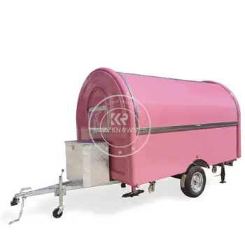 Naujas Individualų Rožinė Keksiukai Mobiliojo Maisto Priekabos Sunkvežimių