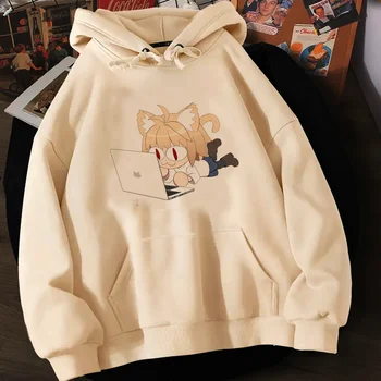 Neco Lanko hoodies moterų anime Vilnos 2023 long sleeve top tracksuit išsitraukia moterų streetwear išsitraukia