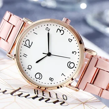 Nerūdijančio Plieno Moterų Laikrodžiai Paprasta Kvarciniai Laikrodžiai Elegantiškas Moterų Laikrodžiai Laikrodžiai Dovanų Ponios Žiūrėti Relogios Feminino 시계