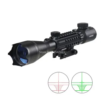 OPTIKA 4-16X50EGC Taktinė Optika Riflescope Raudona ir Žalia Apšviestas Tinklelis Šautuvas Naktinio Matymo Taikikliai Medžioklės Caza