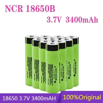 originalus 100% NCR 18650b 3.7 v 3400mah batterie as įkraunamas ličio supilkite lampe de poche 