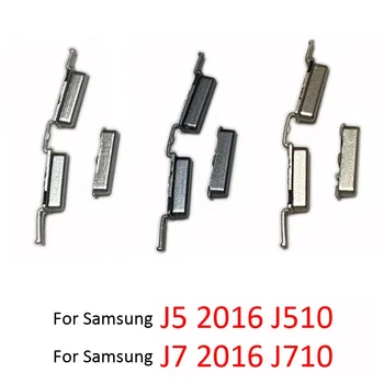 Pakeitimo Part50 Samsung Galaxy J5 J7 2016 J510 J710 J510F J710F Telefono Korpusas Naujas Off Pusėje Mygtukas garso Įjungimo Mygtuką