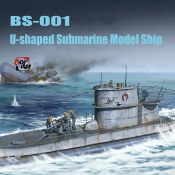 Pasienio Modelis BS-001 Plastikiniai Modelis 1/35 U-formos Povandeninio Laivo Modelį su Derva Karių Modelį, Nustatyti Gundam Modelis Hobis 