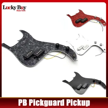 Pickguard Prewired PB Bosinė Gitara Pickguard Pikapas su Rankenėlę Puodų Rinkinį, Įstaiga Projekto Surinkimo Tikslumo PB Bass Pakeitimo