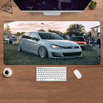 Prabangių Automobilių Volkswagenses Logotipas Kilimėlis Pelės Padas Žaidėjai HD Spausdinimo Prabanga Kompiuterio Pelės Padas Office Gumos Klaviatūros Mygtukai