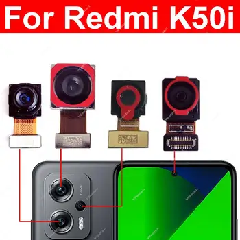 Priekiniai Selfie Galiniai Pagrindinis Visų Nustatyti Fotoaparato Xiaomi Redmi K50i 22041216I Priekiniai Didelis Galinio vaizdo Kameros Modulis Flex Kabelis, Remontas, Dalys