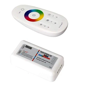 RF LED Nuotolinio valdymo pultelis 2.4 GHz Wireless RF Touch LED Dimeris RGB Valdiklis 5050 3528 RGB LED Juostos Šviesos 12V/24V