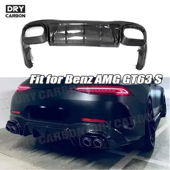 Sausas Anglies Pluošto B Stiliaus Galinis Bamperis Lūpų Difuzorius Skaldymo Spoileris Benz AMG GT63 GT63S 4 Durų 2019 2020 2021 2022 2023