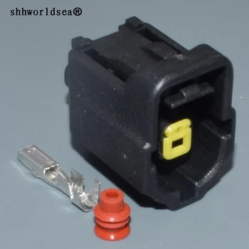 shhworldsea 1pin 1,8 mm automatinis kabelio jungtis kištukas su smeigtukais ir ruoniai moterų vandeniui laidų kištuką 184042-1