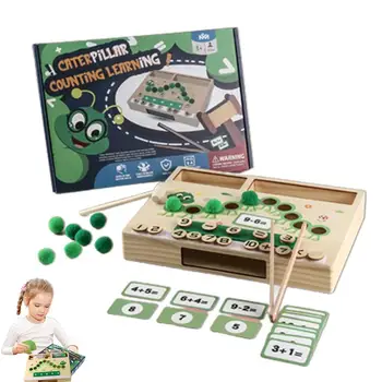 Skaičiavimas Žaislai Vaikams, Caterpillar Skaičiavimo Manipulatives Montessori KAMIENINIŲ Matematika Be to, Atimtis Mokymasis ir Švietimas