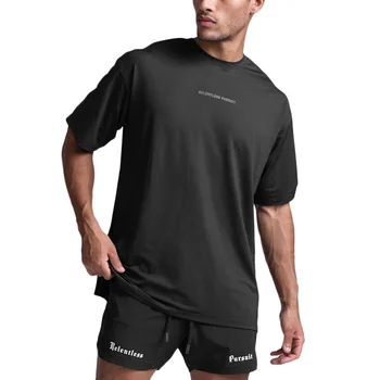 Sporto Marškinėliai vyriški Fitneso Krepšinio Marškinėliai trumpomis Rankovėmis Quick Dry Naudotis Mokymo Kultūrizmo Treniruotės Veikia Sporto T Shirts