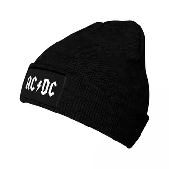 Sunkiųjų Metalų AAC-DC Trikotažo Beanie Skrybėlių Rudens Žiemos Skrybėlę Šiltų Spalvų Roko Muzikos Kepurės Vyrai Moterys