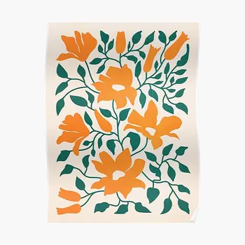 Tangerine Pušies Matisse Gėlės La Pų Plakatas Freskos Kambarys Modernios Spausdinimo Dekoras Apdailos Tapybos Sienos, Juokinga Namų Vintage Be Rėmelio