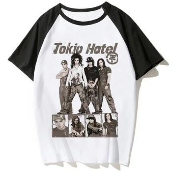 Tokio Hotel TShirts Roko Grupė 3D Spausdinimo Berniukai Grils Trumpas Rankovės marškinėliai Atsitiktinis Hip-Hop Streetwear Harajuku Vaikas Viršūnes Tees Drabužiai