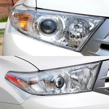 Toyota Highlander 2012 M. 2013 M. 2014 M. Automobilio Priekio Priekinis Žibintas Padengti Automatinis Priekinių Žibintų Lempų Gaubtų Lampcover Priekinio Žibinto Stiklas Objektyvo Korpuso