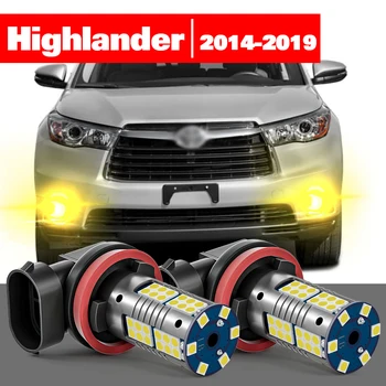 Toyota Highlander 2014-2019 2vnt LED Rūko žibintų Priedai 2015 2016 2017 2018