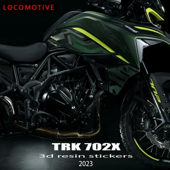 TRK702X 2023 Motociklo Priedai 3D Gelis Epoksidinės Dervos Lipdukas Rinkinys Tank Pad Apsaugos Benelli TRK 702X TRK 702 X