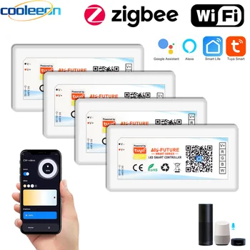 Tuya Zigbee Wifi Smart LED Valdiklis Blankesnė, 5V (12V 24V LED Juostelės Šviesos, ARTIMOSIOS BMT RGB RGBW Alexa, Google 