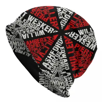 Umbrella Korporacijos Skullies Beanies Kepurės Vyrai Moterys Unisex Hip-Hop Žiemą Šiltas Megzti Skrybėlę Suaugusiųjų Variklio Dangčio Skrybėlės