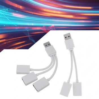 USB Kabelis Splitter Telefono Adapteris, USB į USB 2.0 Adapteris su Duomenų ir Įkrovos