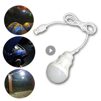 USB LED Lemputė Portable LED Lempos, 5V Knygos Žibintai, Lauko Kempingas Patalpų Apšvietimas Skaitymo Lemputės Energijos Taupymo Avarinė Lempa