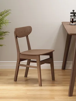 Valgomojo kėdės, medžio masyvo atlošais, kėdės, buitiniai paprastas valgomojo stalai, modernūs minimalistiniai stalai, kėdės, studijų kambariai, arbatos c