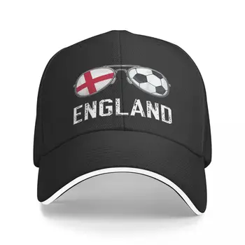Vasarą Vyrai Poliesteris Anglijos anglų kalba ENG UK Vėliava Futbolo Sunglass Saulės Beisbolo kepuraitę Orui Reguliuojamas Lauko Žvejybos Hat