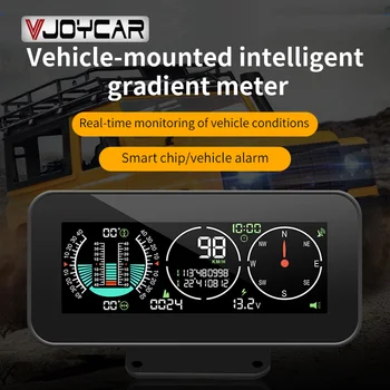 Vjoycar Auto GPS HUD+ Inclinometer Off-road Automobilių Įtampa, Greitis, Kompasas Tilt Pikis Posvyrio Kampas Šlaito Metre Elektronikos Priedai