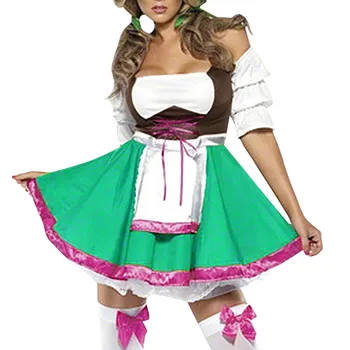 Vokietijos Oktoberfest Moterų Stebėjimo Suknelės Temperamentas Naujas Mados Elegantiškas Karnavalas Laisvalaikio Kostiumas Cosplay Moterims Alaus Mergelė