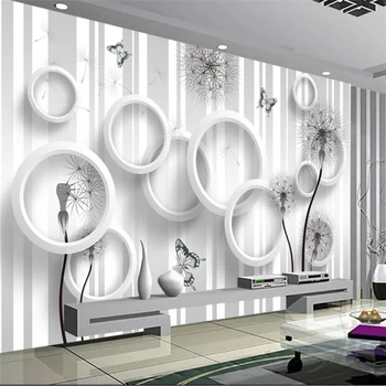 wellyu papel de parede para quarto Užsakymą tapetai HD paprasta kiaulpienių 3D TV foną papel pintado papel parede