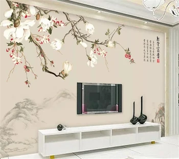 wellyu Užsakymą Tapetai tėtis peint freskos Yutang turtingų Kinų stiliaus kambarį sienos 3d sienų dokumentai namų dekoro tėtis peint