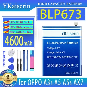 YKaiserin Baterija 4100mAh/5300mAh Dėl KOLEGA Realme Q2Pro Q2 Pro/Reno 5 Pro/Plus/Reno5 Plius/6 Pro 5G/A3S A5/Rasti X 256G/512G