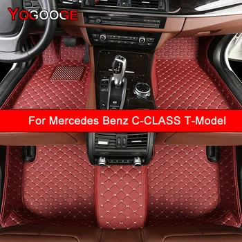 YOGOOGE Custom Automobilių Kilimėliai Mercedes Benz C-CLASS T-Model S203 S204 S205 S206 Auto Reikmenys Koja Kilimas