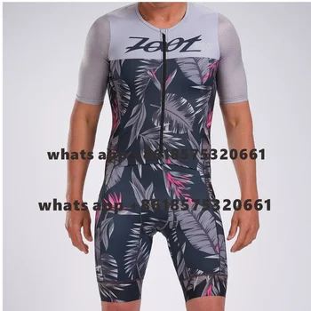 ZOOTEKOI-Ropa de Ciclismo para hombre, traje de manga corta para triatlón, de alta calidad, para correr, 2022